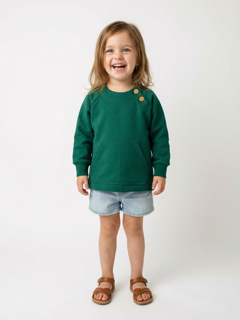 Polerón niño/a color verde