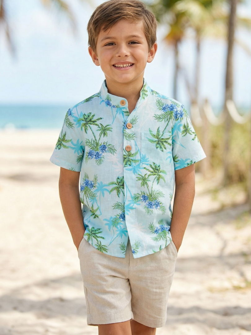 Guayabera niño 100% Lino Tomás