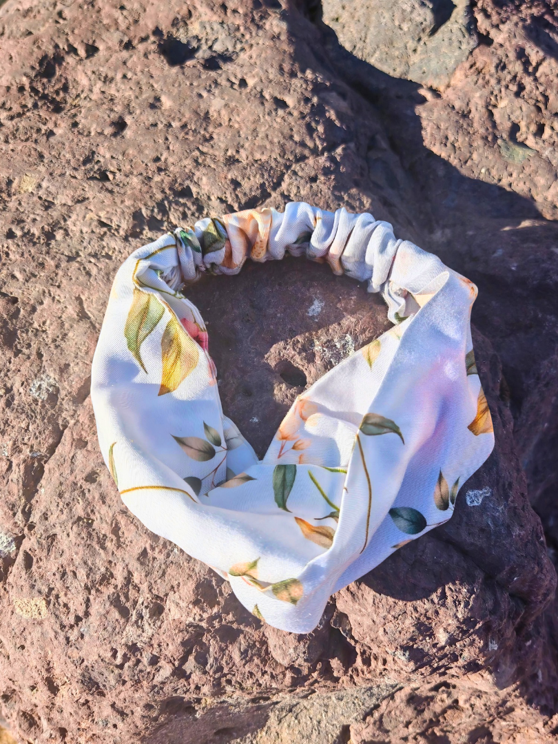 Cintillo Floral celeste Mujer 100% Viscosa