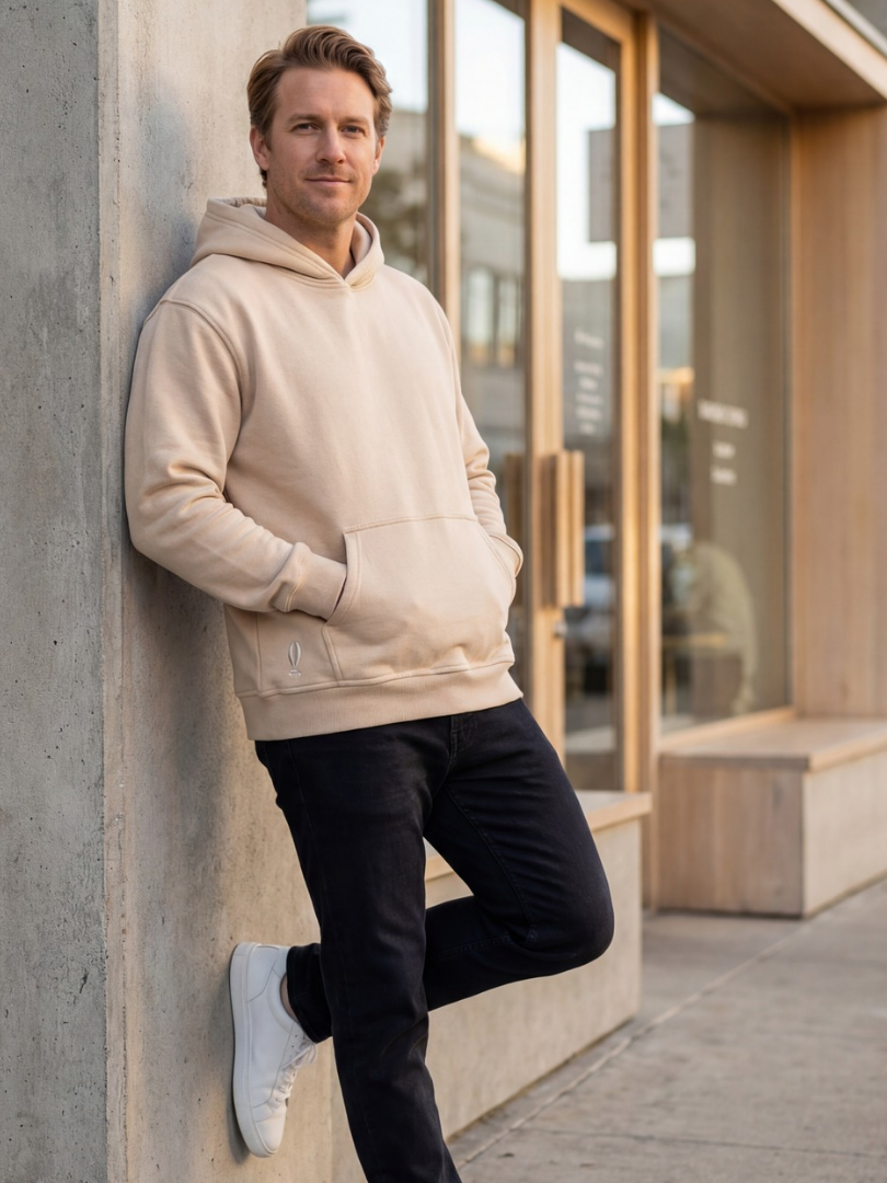 Polerón Adulto Oversize Beige