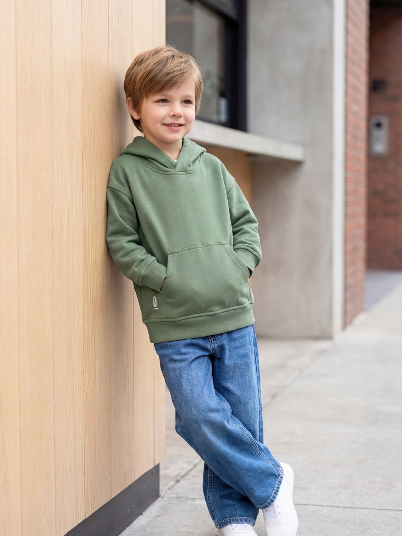 Polerón niño/a Oversize verde