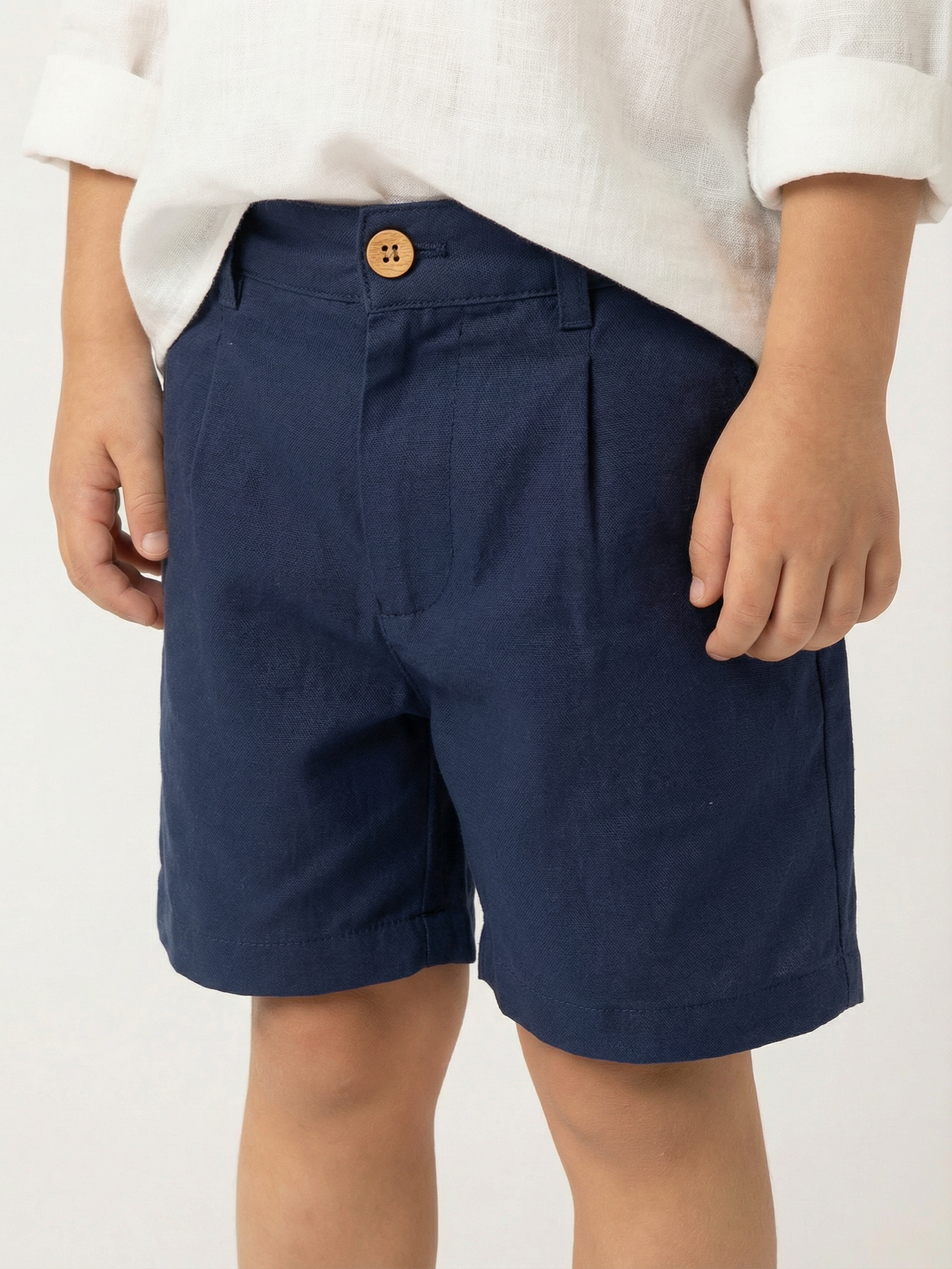 Short niño 100% Algodón color Azul Marino