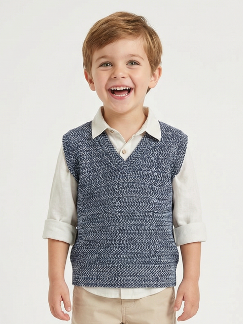 Sweater niño sin mangas